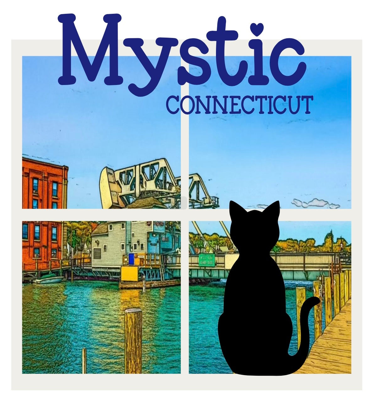 Purrfect View Cat Window Vinyl Sticker - Mystic