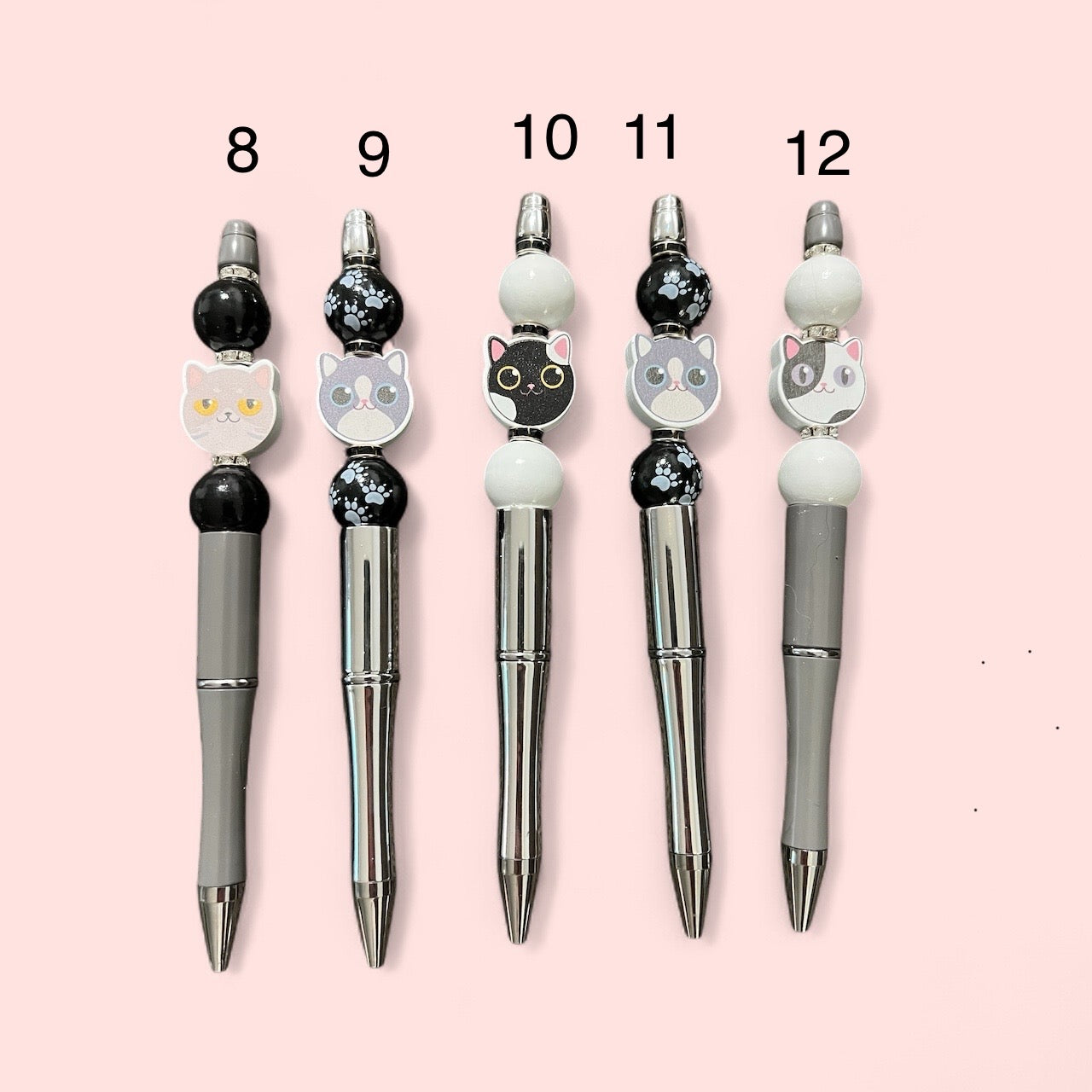 Cat Bead Pens