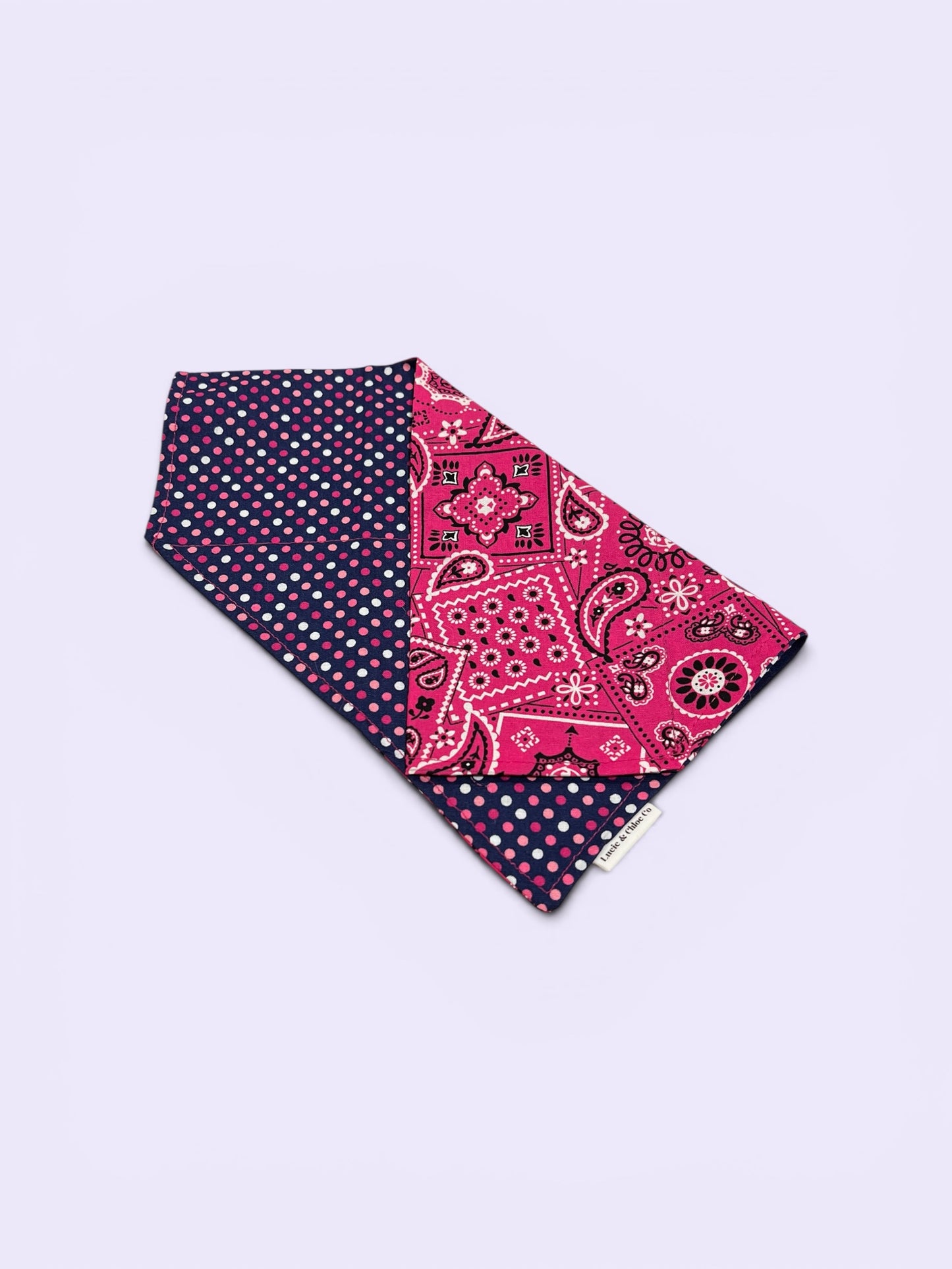 Dog Bandana - Over the Collar - Pink Bandana