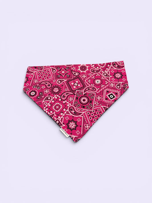 Dog Bandana - Over the Collar - Pink Bandana