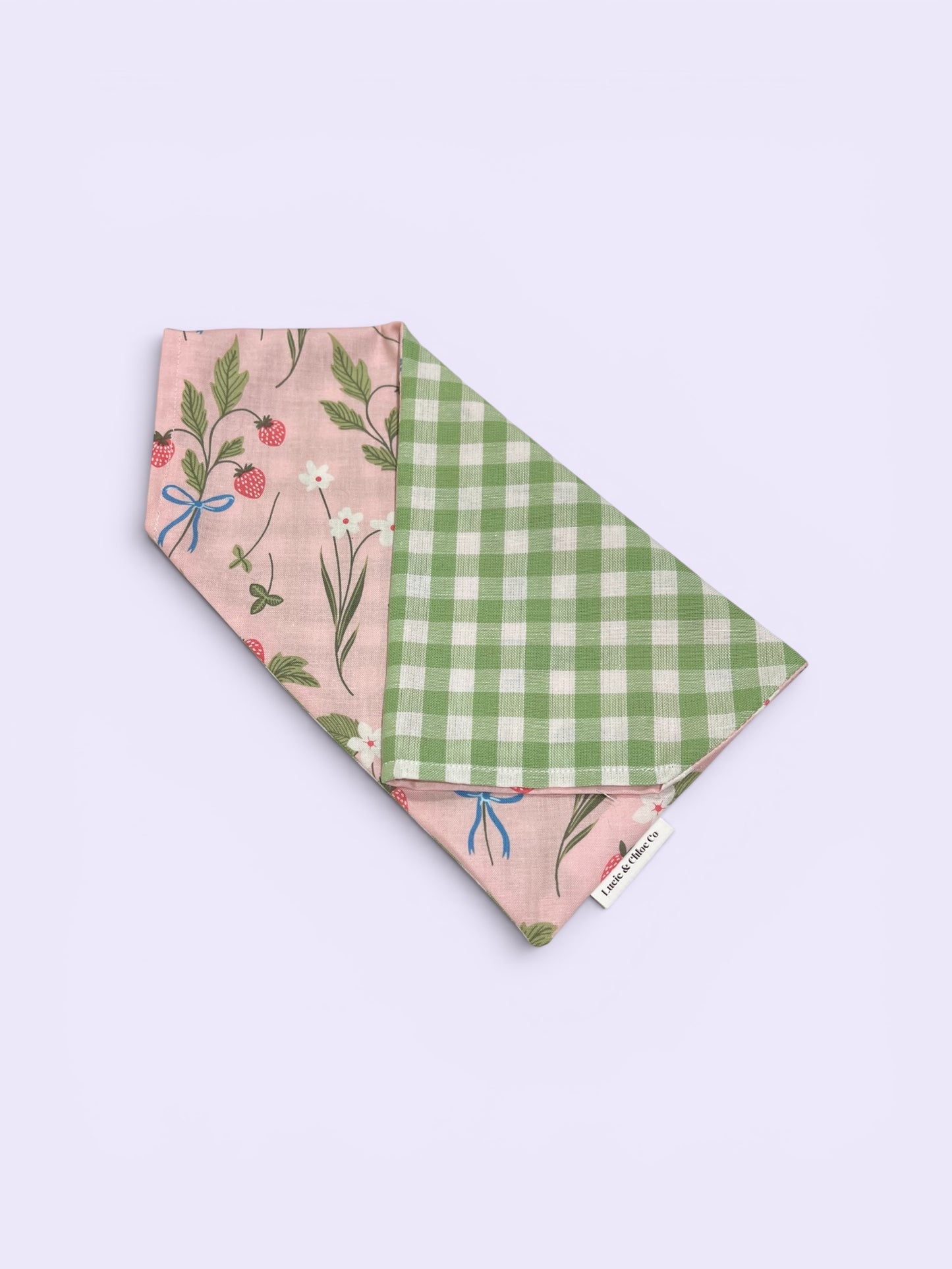 Dog Bandana - Over the Collar - Strawberries