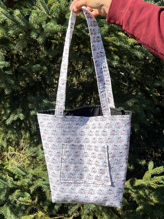 Kitty with Bows Tote Bag